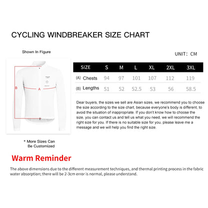 Chaqueta de ciclismo ligera impermeable