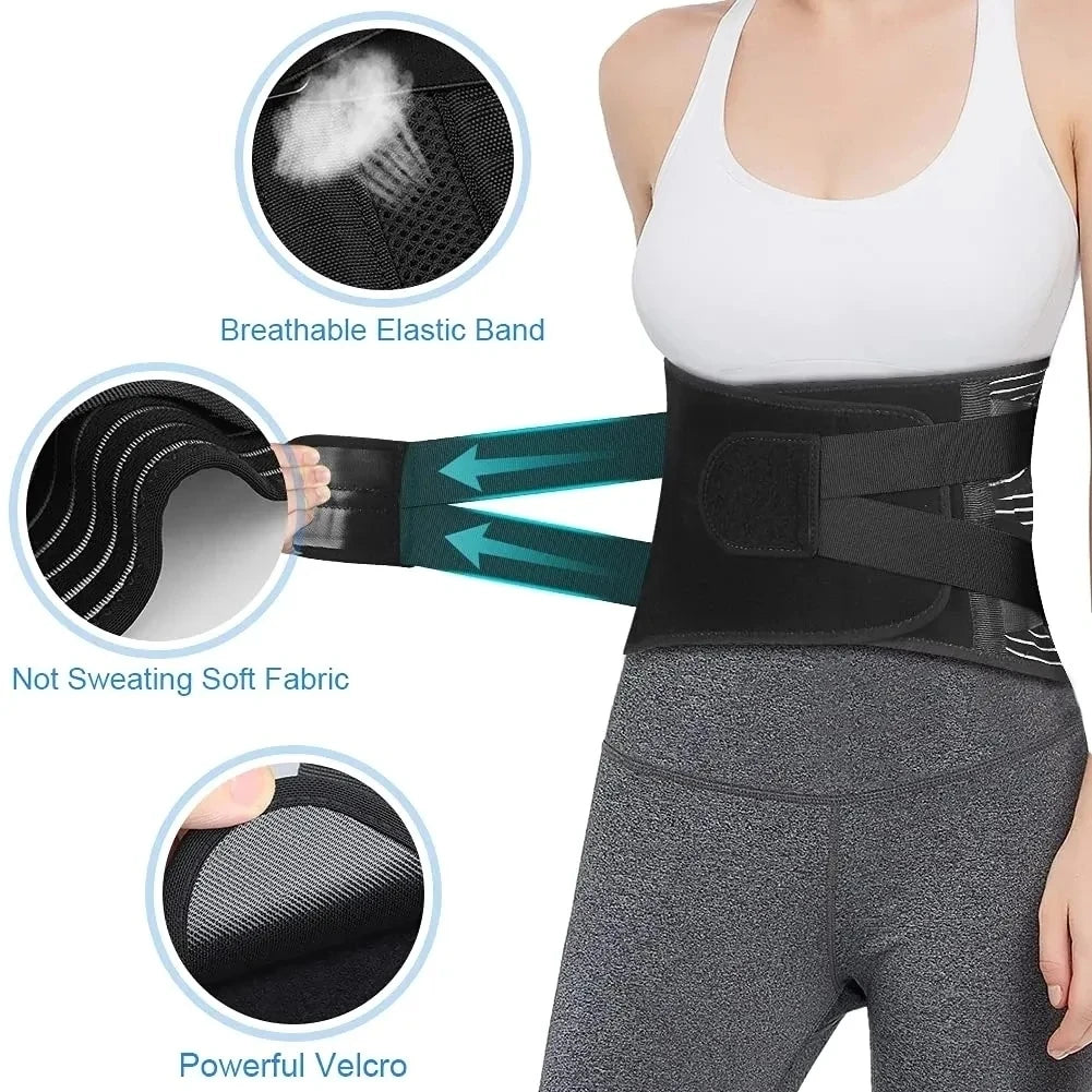 Faja de soporte lumbar ajustable