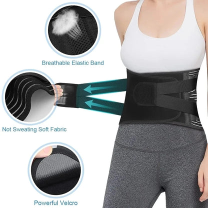 Faja de soporte lumbar ajustable