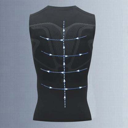 Camiseta sin mangas de compresión para hombre