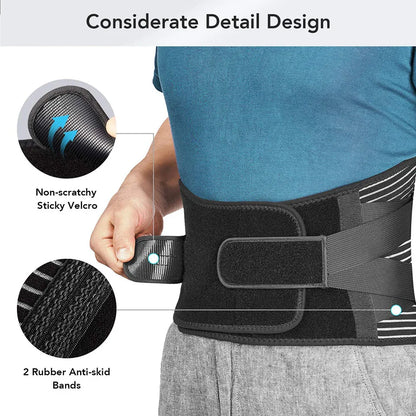Faja de soporte lumbar ajustable