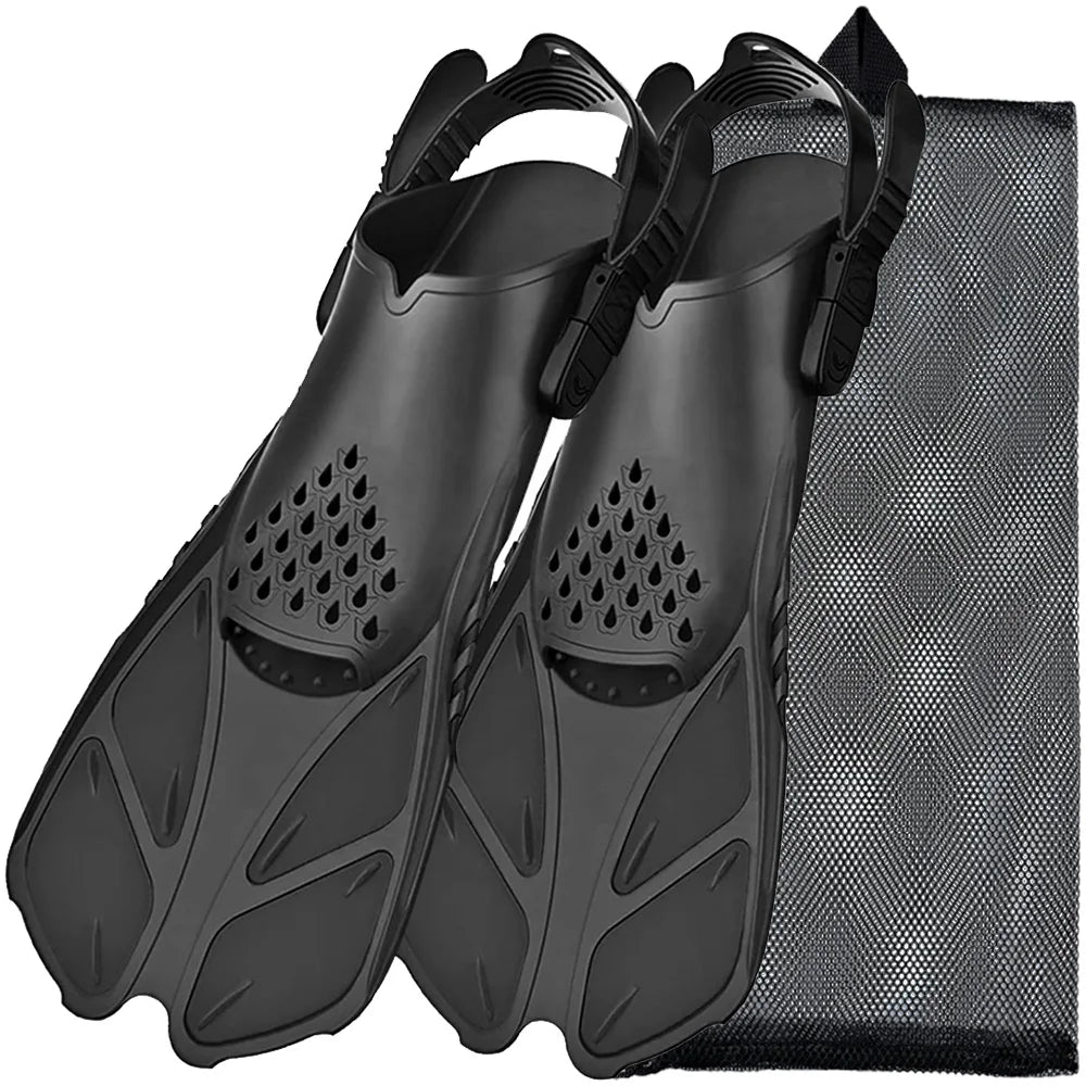 Aletas de snorkel con hebillas ajustables